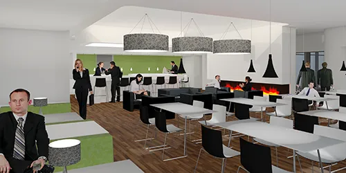 Visualisierung Messelounge