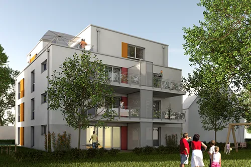 Visualisierung Mehrfamilienhaus