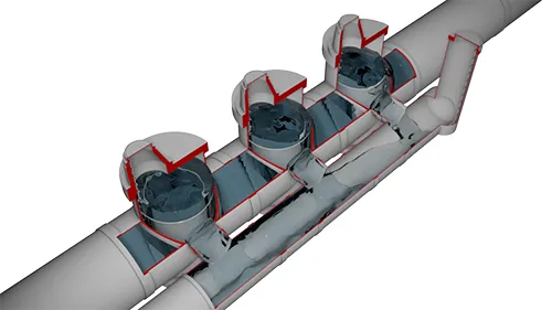 Simulation Stauraumkanal