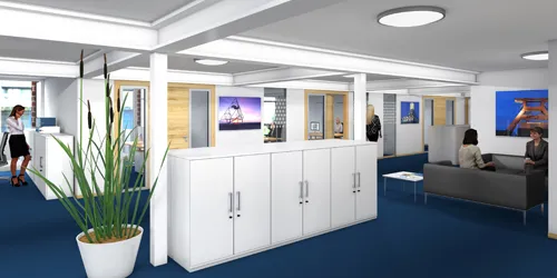 Visualisierung Umbau Büroetage