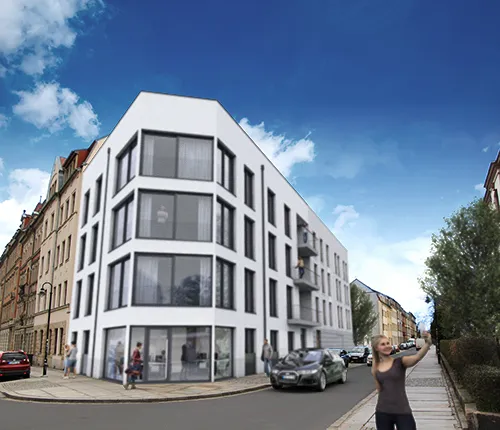 Visualisierung Eckbebeauung