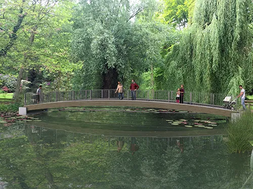 Visualisierung Holzbrücke im Kurpark Werl
