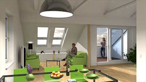 Visualisierung Dachausbau