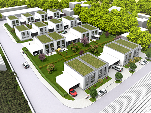 Visualisierung Wohnungsbau