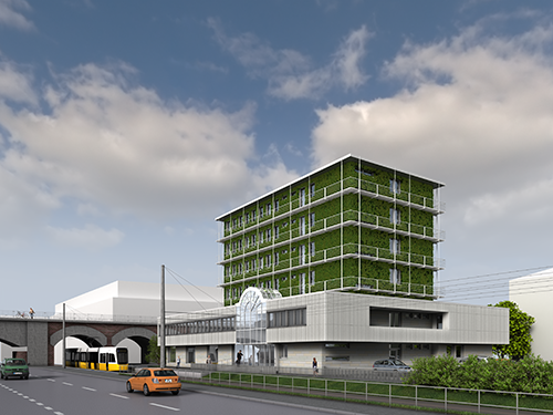 Visualisierung Fassadenstudie