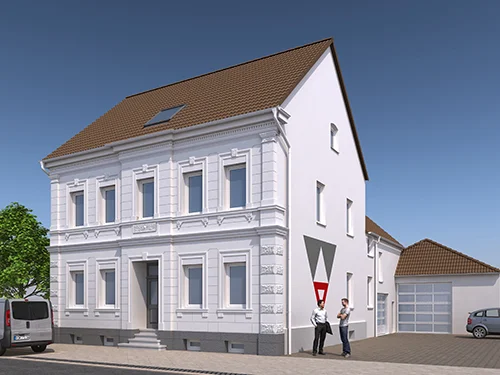 Visualisierung Fassadenstudie